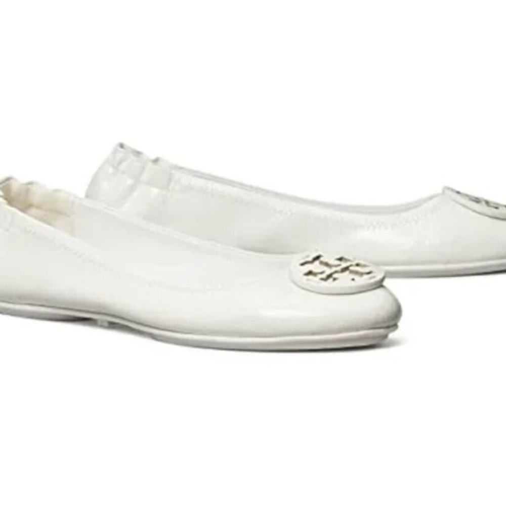 Tory Burch White Ballet Flats